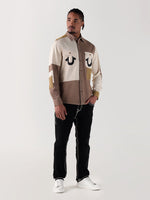 TRUE RELIGION Men Multi Color Blocked Regular Fit Shirt