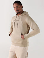 TRUE RELIGION Men Beige Embroiderery Regular Fit Hoodie