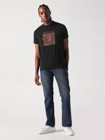 True Religion Men Black Solid Round Neck Tshirt