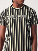 True Religion Men Multi Striped Round Neck Tshirt