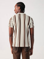 True Religion Men Multi Striped Round Neck Tshirt