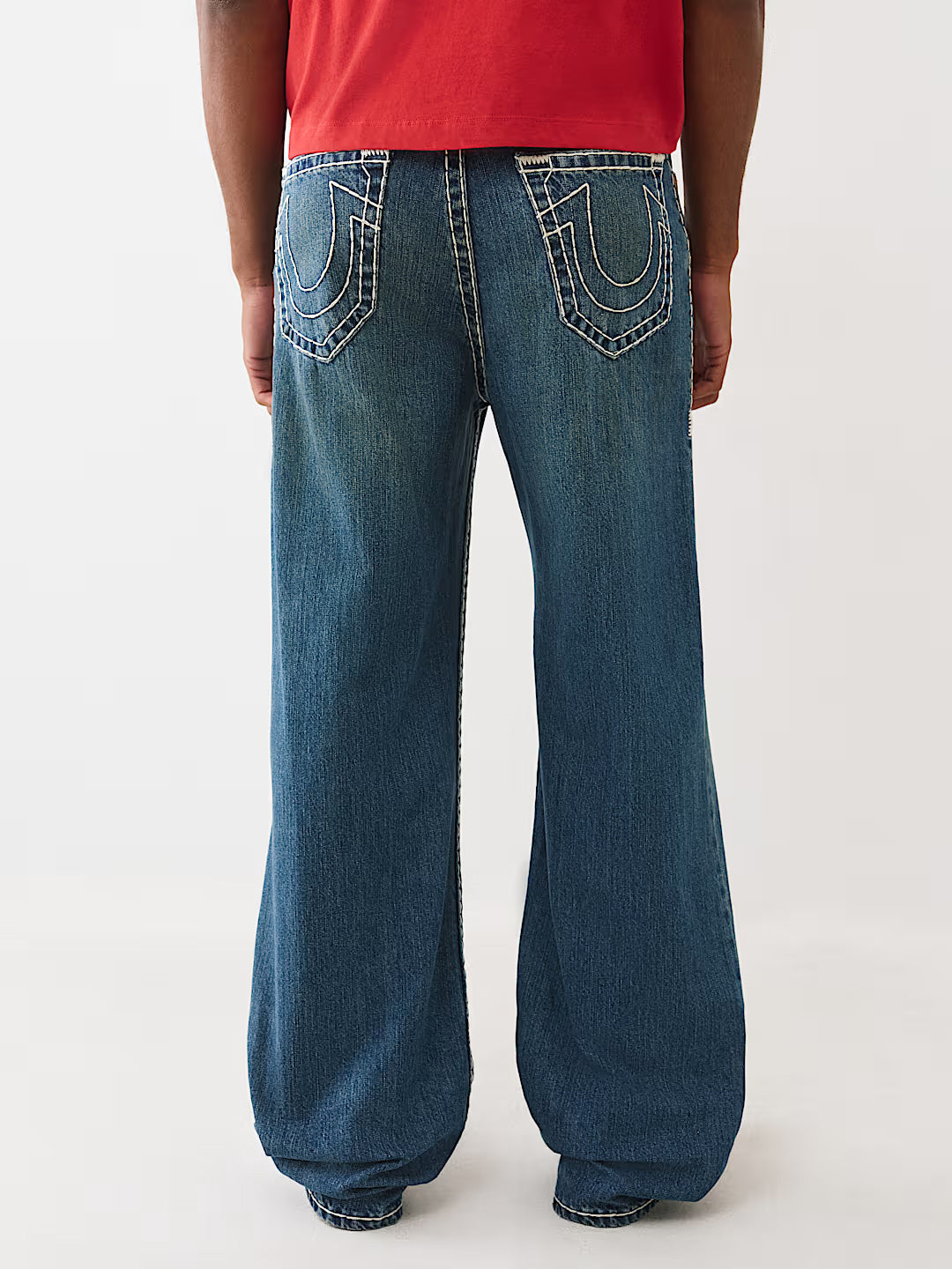 Men blue flap vinny super t relaxed fit jeans