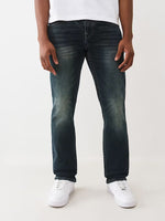 TRUE RELIGION Men Dark Blue Ricky SN Straight Fit Jeans