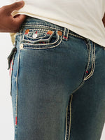 TRUE RELIGION Men Blue Billy Rope Stitch Jeans