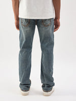 TRUE RELIGION Men Blue Super T Straight Fit Ricky Jeans