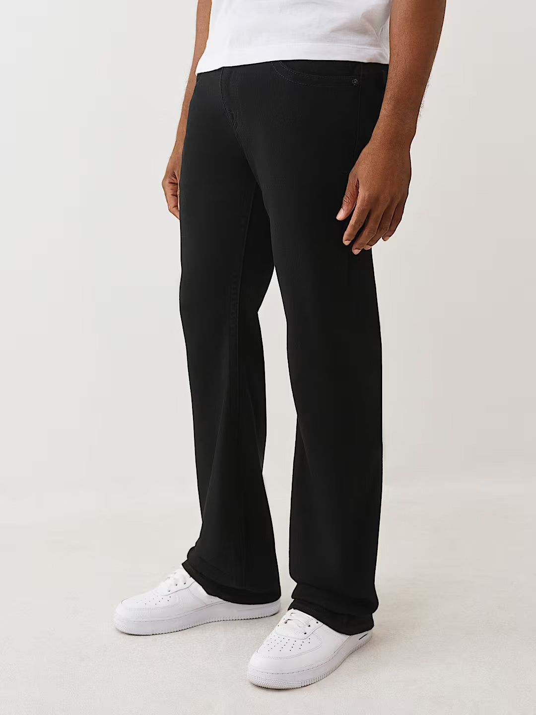 TRUE RELIGION Men Black Flap Billy SN Jeans