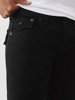 TRUE RELIGION Men Black Flap Billy SN Jeans