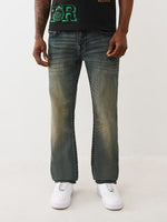 TRUE RELIGION Men Blue Ricky Big T Straight Fit Jeans