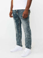 True Religion Men Blue Rocco Super T Skinny Fit Mid Rise Jeans