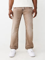 True Religion Brown Solid Straight Fit Stretchable Super T Ricky Jeans