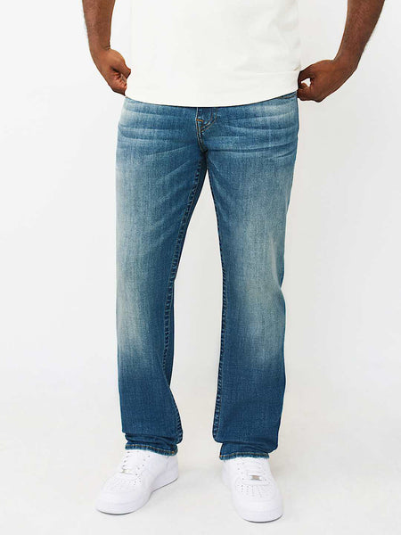 True Religion Blue Stretchable Ricky SN Solid Men Jeans