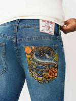 True Religion Blue Stretchable Ricky SN Solid Men Jeans