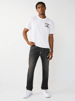 TRUE RELIGION Men Black Rocco Super T Slim Fit Jeans