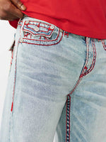 TRUE RELIGION Men Blue Bobby Super T Relaxed Fit Jeans