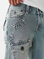 True Religion Men Blue Ricky Super T Straight Fit Jeans