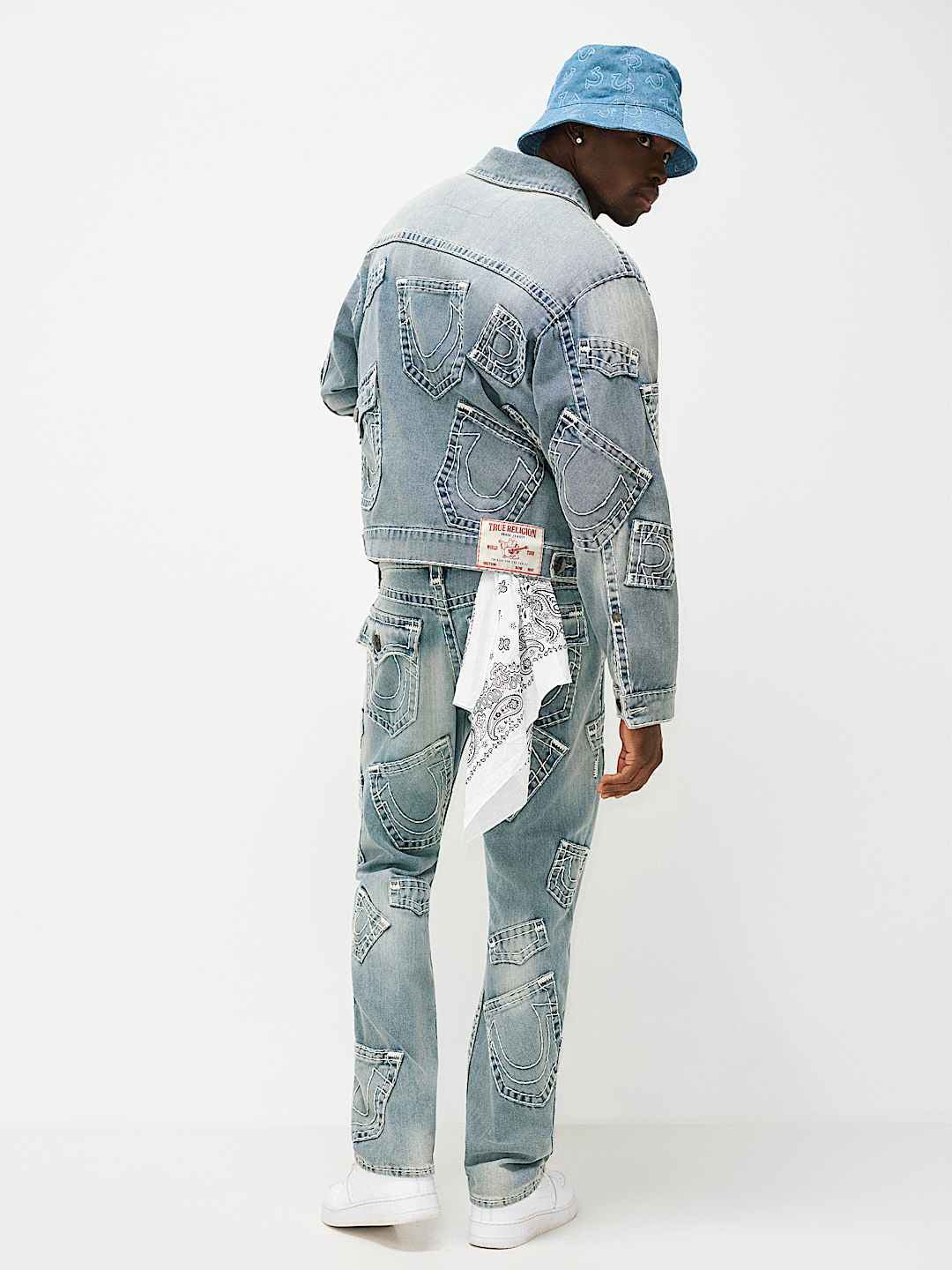 Men blue ricky super t straight fit jeans