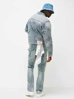 True Religion Men Blue Ricky Super T Straight Fit Jeans