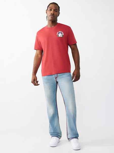 True Religion Blue Stretchable Billy Super T Solid Men Jeans
