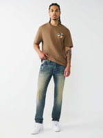 True Religion Men Blue Rocco SN Skinny Fit Jeans