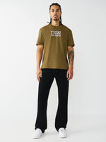 True Religion Men Black Billy Big T Mid Rise Bootcut Fit Jeans