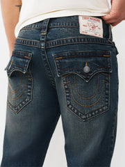 True Religion Men Blue Solid Skinny Fit SN Rocco Jeans