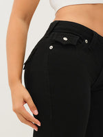 TRUE RELIGION Women Black Joey SN Jeans