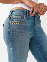 True Religion Women Blue Solid Bootcut Stretchable SN Becca Jeans