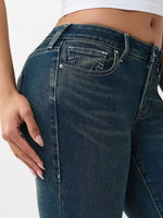 True Religion Women Blue Solid Super Skinny Stretchable SN Jennie Jeans