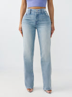 True Religion Women Blue Solid Straight Fit Stretchable SN Sarah Jeans