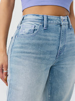 True Religion Women Blue Solid Straight Fit Stretchable SN Sarah Jeans