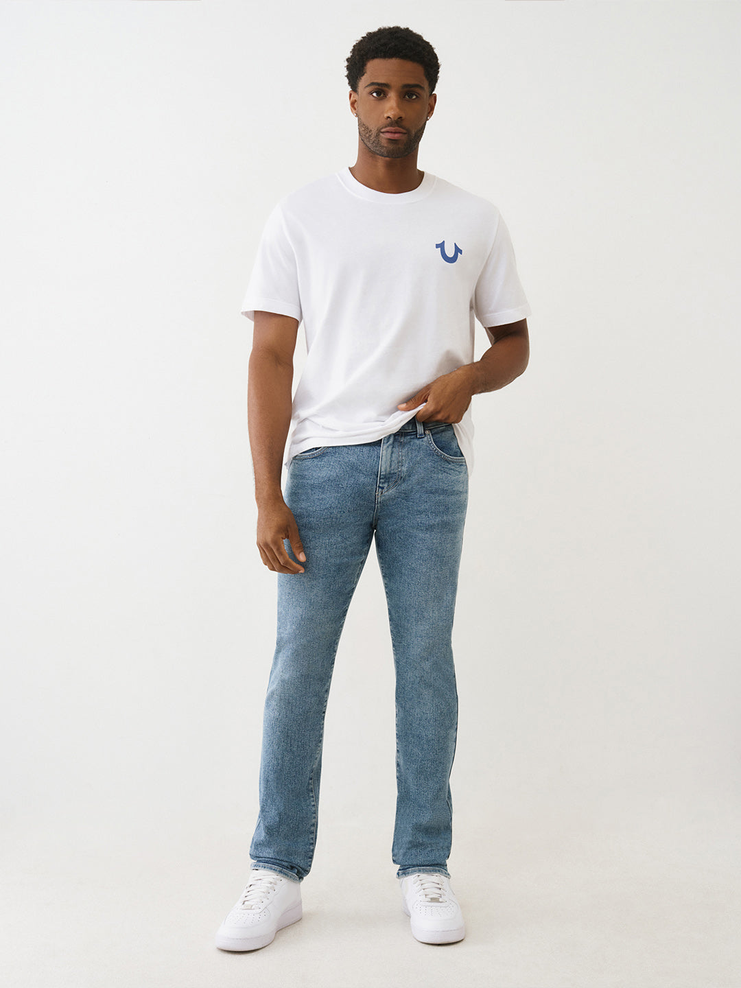 TRUE RELIGION Men Blue RICKY SN Slim Fit Jeans