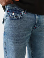 TRUE RELIGION Men Blue Billy SN Straight Fit Jeans