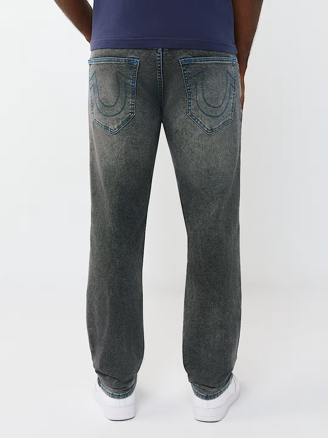 True Religion Grey Solid Slim Fit Stretchable SN Geno Jeans