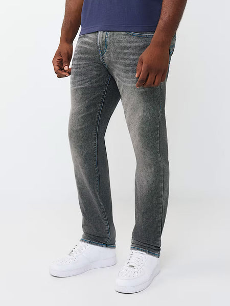 True Religion Grey Solid Slim Fit Stretchable SN Geno Jeans