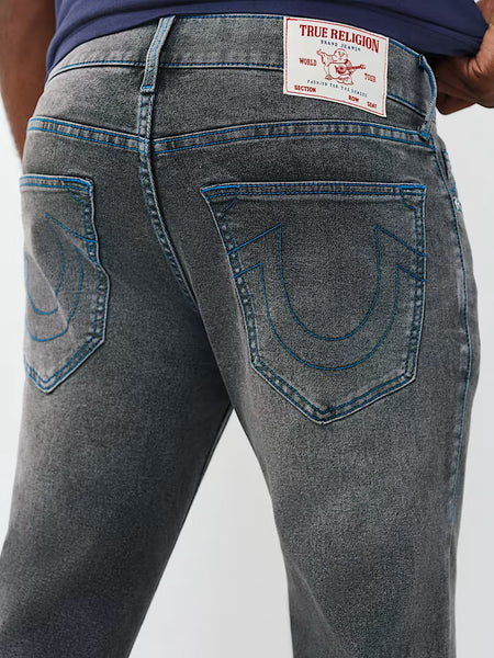 True Religion Grey Solid Slim Fit Stretchable SN Geno Jeans