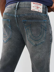 True Religion Grey Solid Slim Fit Stretchable SN Geno Jeans