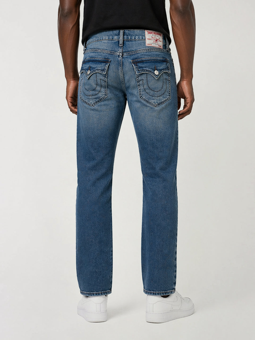 True Religion Men Blue Solid Slim Fit SN Geno Jeans