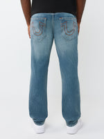 True Religion Men Blue Solid Slim Fit Stretchable Big T Geno Jeans