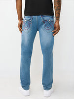 True Religion Blue Stretchable Geno Big T Men Jeans