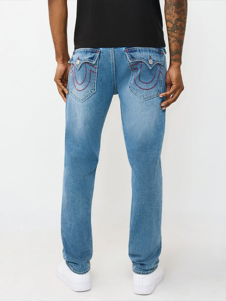True Religion Blue Stretchable Geno Big T Men Jeans