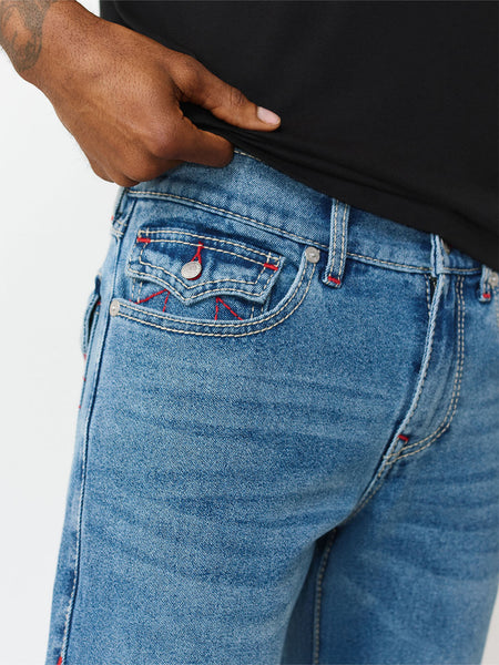 True Religion Blue Stretchable Geno Big T Men Jeans