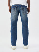 True Religion Men Big T Blue Slim Fit Jeans
