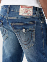 True Religion Men Big T Blue Slim Fit Jeans