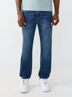 True Religion Men Blue Geno Big T Indigo Wash Jeans