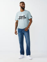 True Religion Men Blue Geno Big T Indigo Wash Jeans