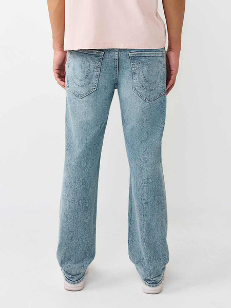 True Religion Men Blue Ricky SN Straight Fit Jeans