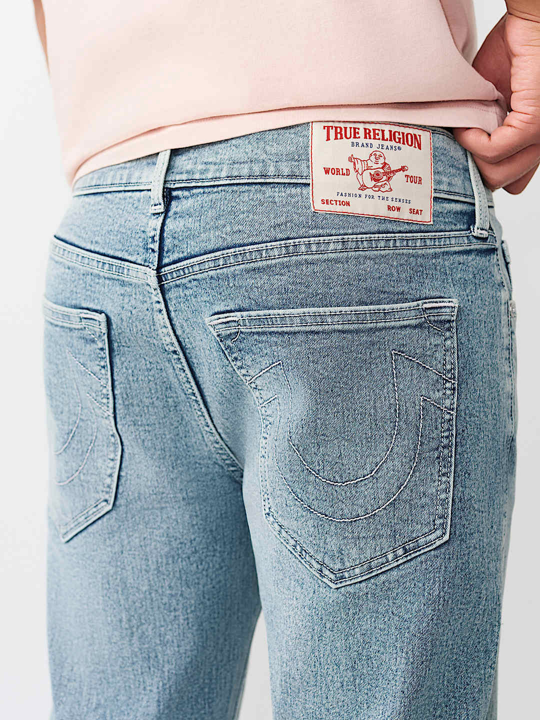 Men blue ricky sn straight fit jeans