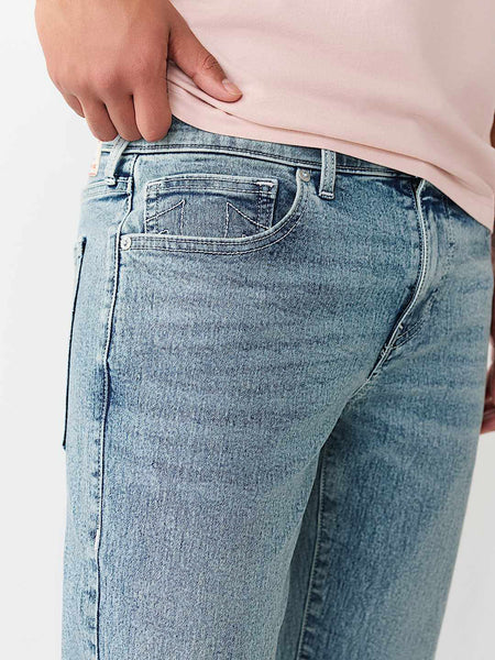 True Religion Men Blue Ricky SN Straight Fit Jeans