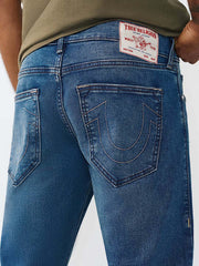 True Religion Blue Solid Straight Fit Stretchable SN Ricky Jeans