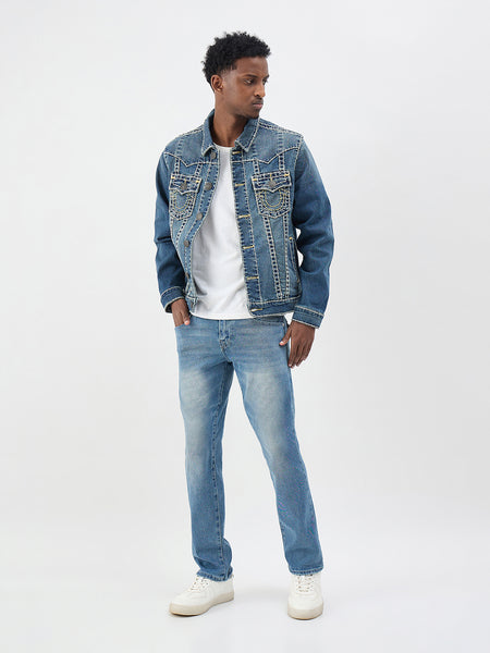True Religion Men SN Blue Straight Fit Jeans